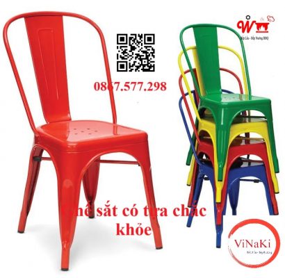 Ghế sắt có tựa chắc khỏe