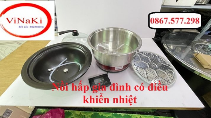 Nồi hấp gia đình có điều khiển nhiệt