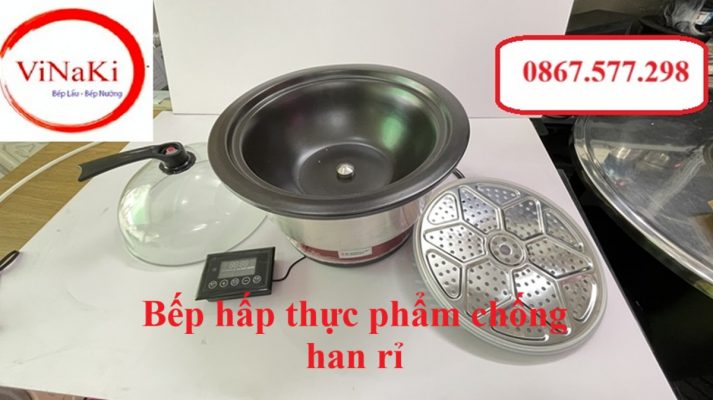 Bếp hấp thực phẩm chống han rỉ