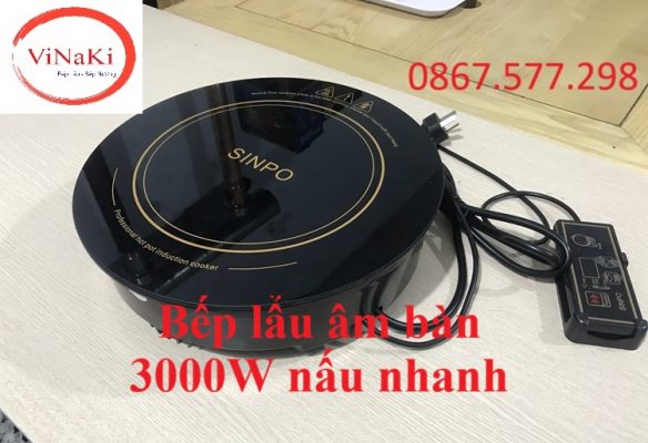 Bếp lẩu âm bàn 3000W nấu nhanh