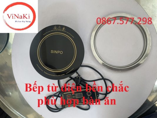 Bếp từ điện bền chắc phù hợp bàn ăn