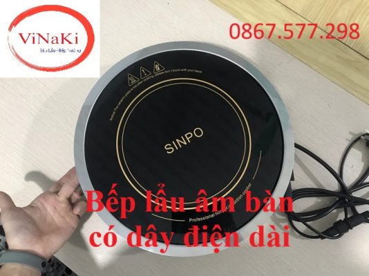 Bếp lẩu âm bàn có dây điện dài