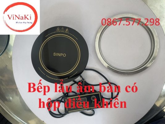 Bếp lẩu âm bàn có hộp điều khiển