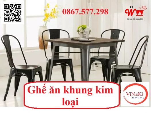 Ghế ăn khung kim loại