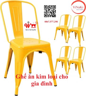 Ghế ăn kim loại cho gia đình