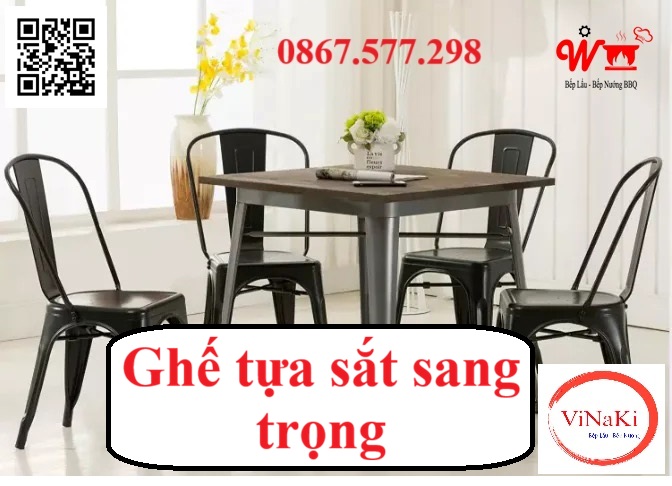 Ghế tựa sắt sang trọng