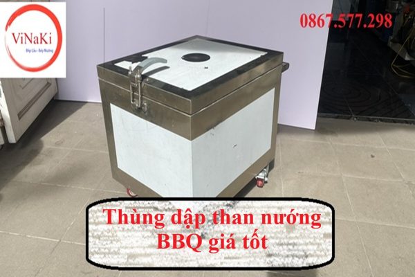 Thùng dập than nướng BBQ giá tốt